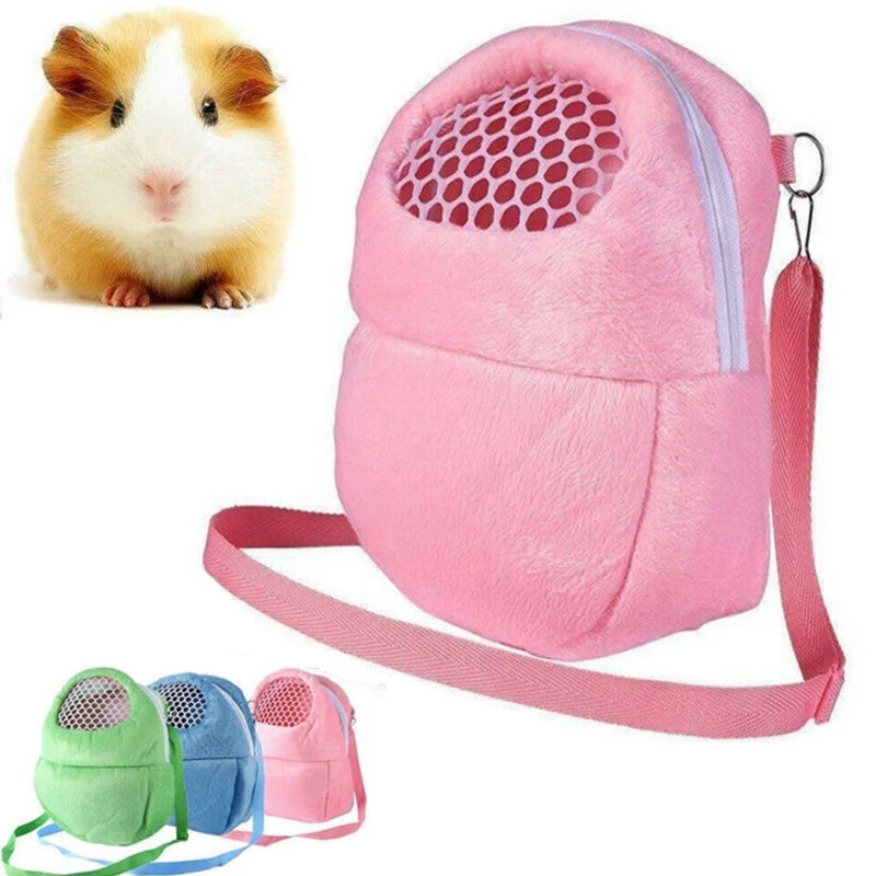 Small Animal Carrier Bag NZ | Breathable Travel Cage for Rabbit, Hamster, Chinchilla, Guinea Pig & Pet Rat – Warm & Portable