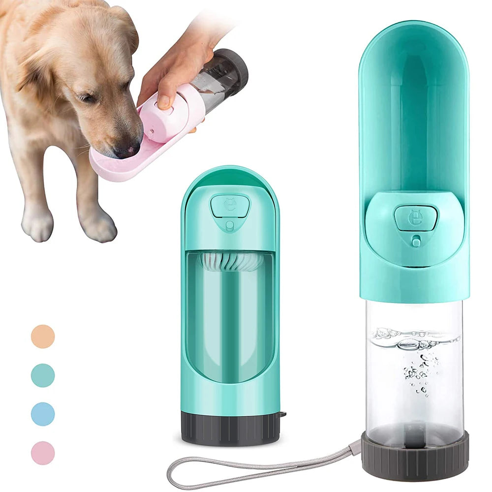 Portable Pet Water Bottle – Travel Feeder for Dogs & Cats