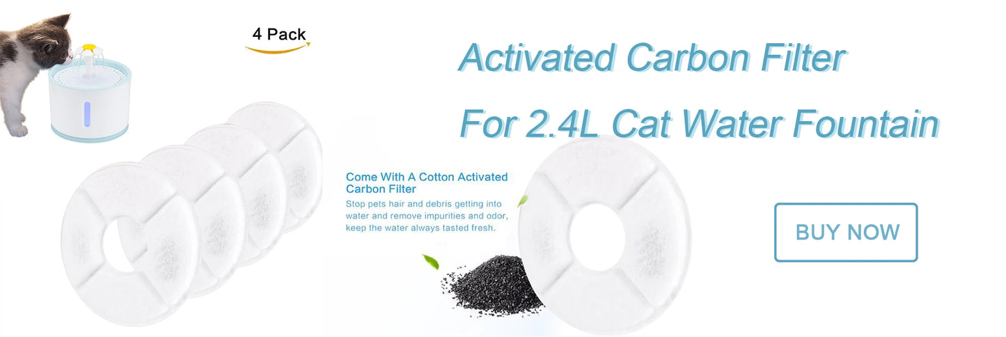 LED Cat Water Fountain NZ – Quiet 2.4L Drinking Bowl for Cats & Dogs