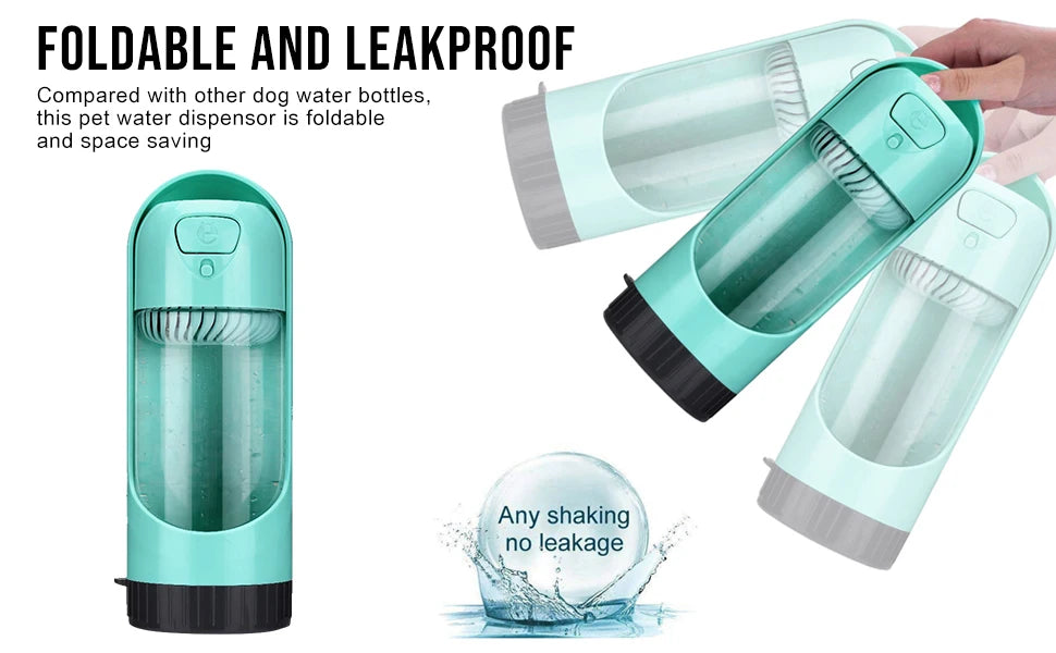 Portable Pet Water Bottle – Travel Feeder for Dogs & Cats
