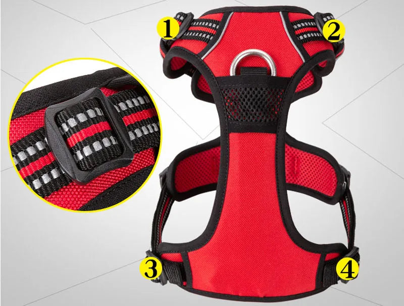 Truelove No-Pull Dog Harness NZ | Front Nylon Adjustable Safety Vest for Small & Large Dogs – PawNest