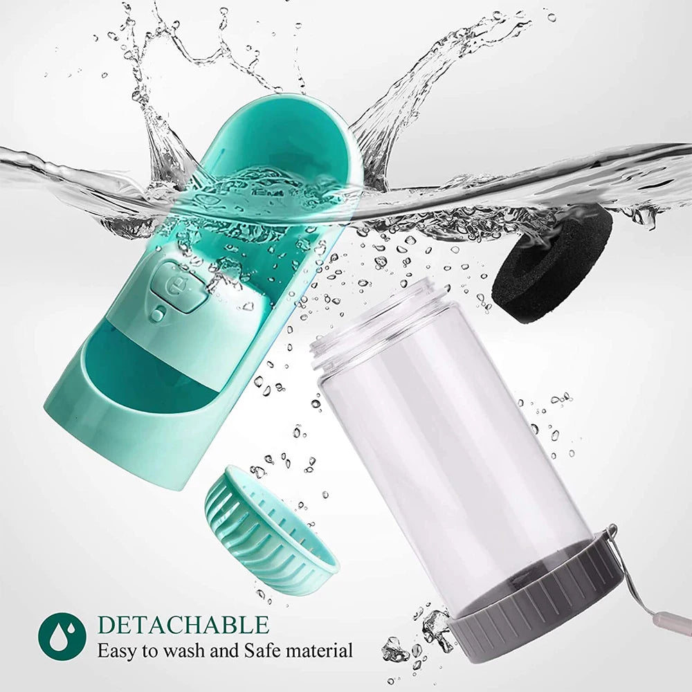 Portable Pet Water Bottle – Travel Feeder for Dogs & Cats