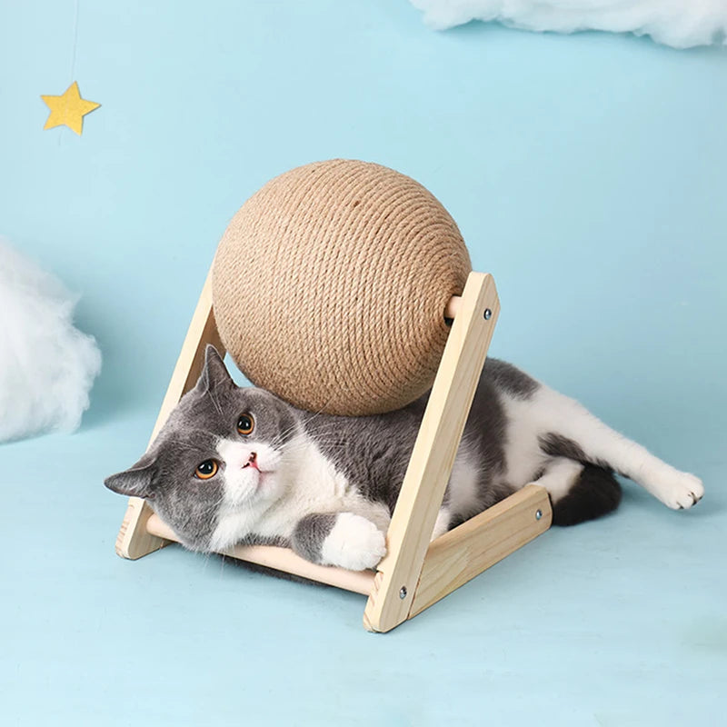 Cat Scratching Ball Toy NZ | Sisal Rope Claw Grinder & Durable Cat Scratcher – PawNest