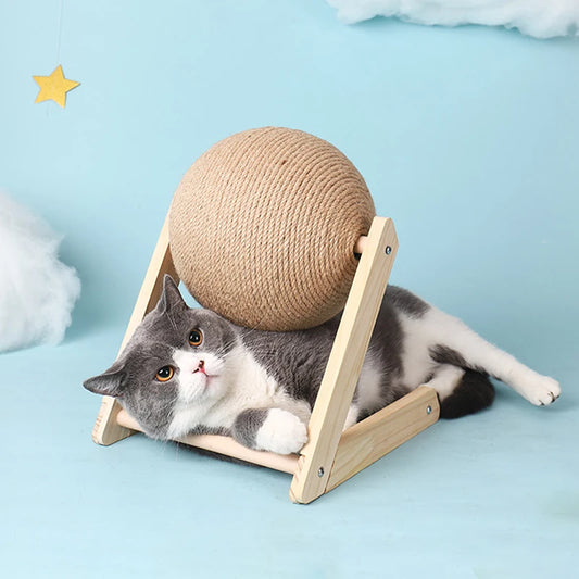 Cat Scratching Ball Toy NZ | Sisal Rope Claw Grinder & Durable Cat Scratcher – PawNest