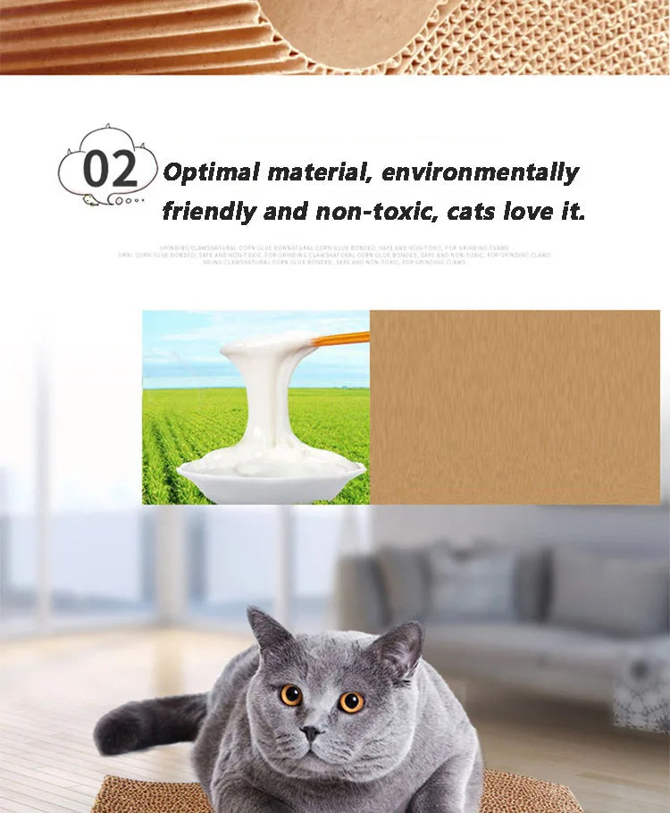 Wearable Cat Scratcher Toy NZ | Cardboard Claw Grinder & Scraping Board for Cats – PawNest