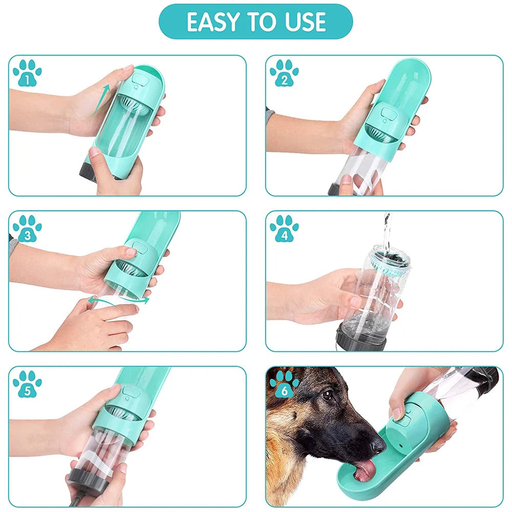Portable Pet Water Bottle – Travel Feeder for Dogs & Cats