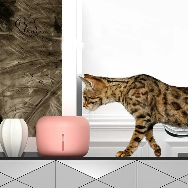 2.5L Automatic Mute Pet Water Fountain NZ | USB Electric Drinker with Filter – PawNest