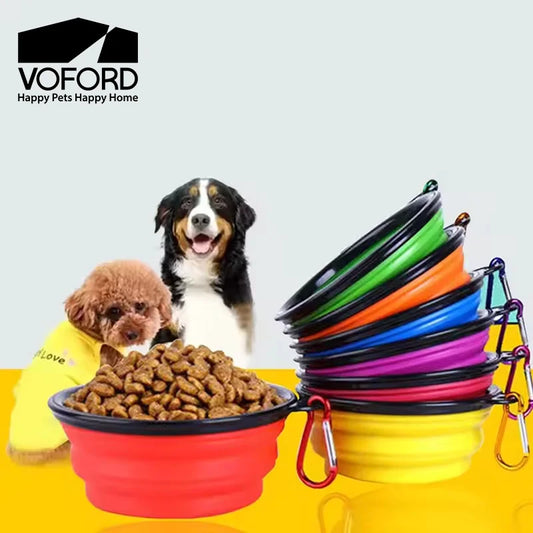 350ml Collapsible Silicone Pet Bowl – Portable Travel Dog Bowl