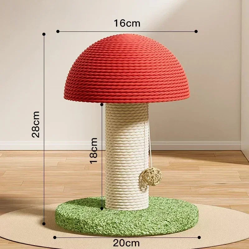 Mushroom Cat Scratching Tree NZ | Wear-Resistant Climbing Tower & Scratching Post for Kittens – PawNest