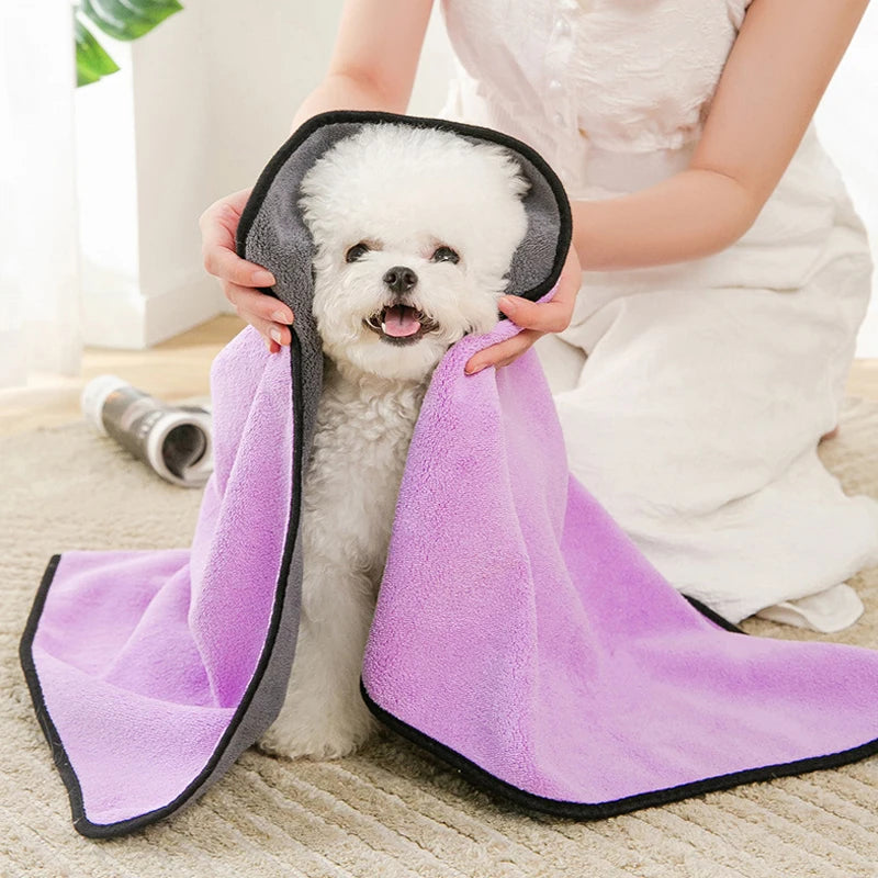 Quick-Dry Pet Towel NZ | Soft & Absorbent Dog & Cat Bath Robe – PawNest