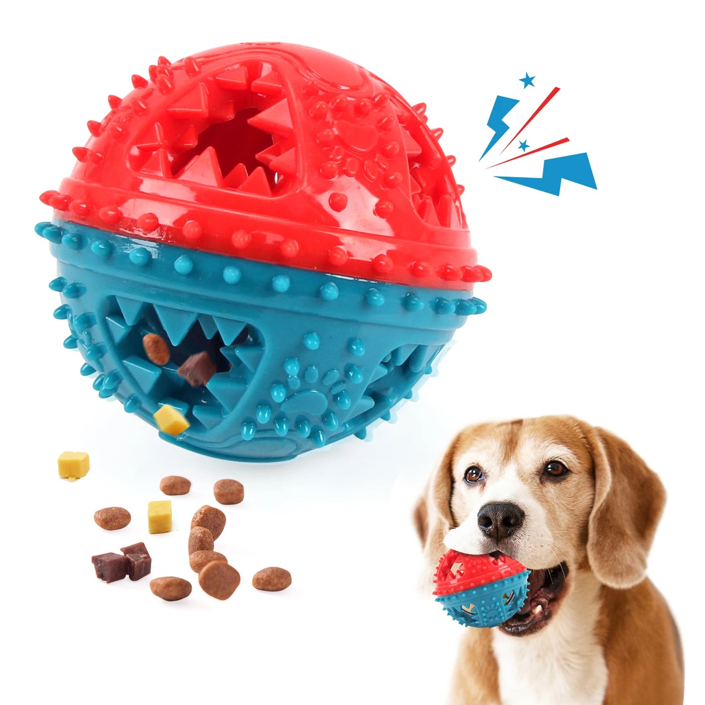Dog Chew Toy Balls NZ | Rubber Teeth Cleaning & Treat Dispensing Balls for Dogs & Cats – PawNest