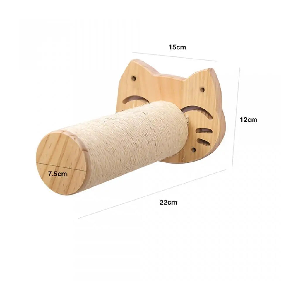 Cat Climbing Shelf Furniture NZ | Wall-Mounted Wooden Cat Shelves & Scratching Perches – PawNest