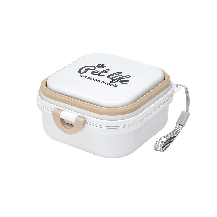 Madden Portable Double-Decker Dog & Cat Travel Bowl – Foldable