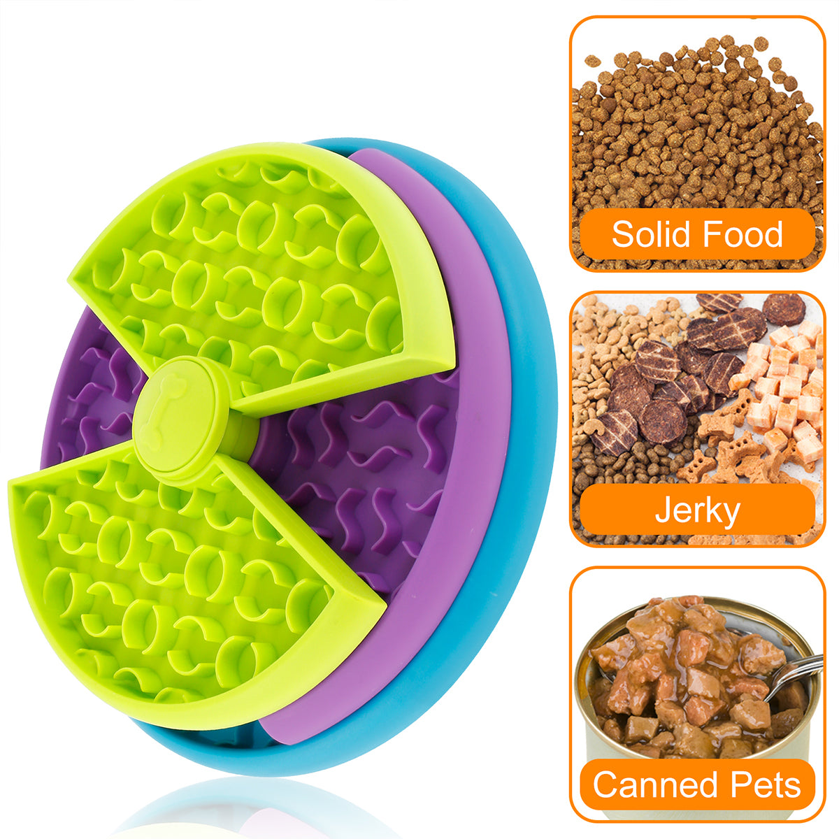 3-Layer Slow Food Bowl NZ | Interactive Puzzle Feeder for Dogs, Choke-Proof & Non-Slip – PawNest