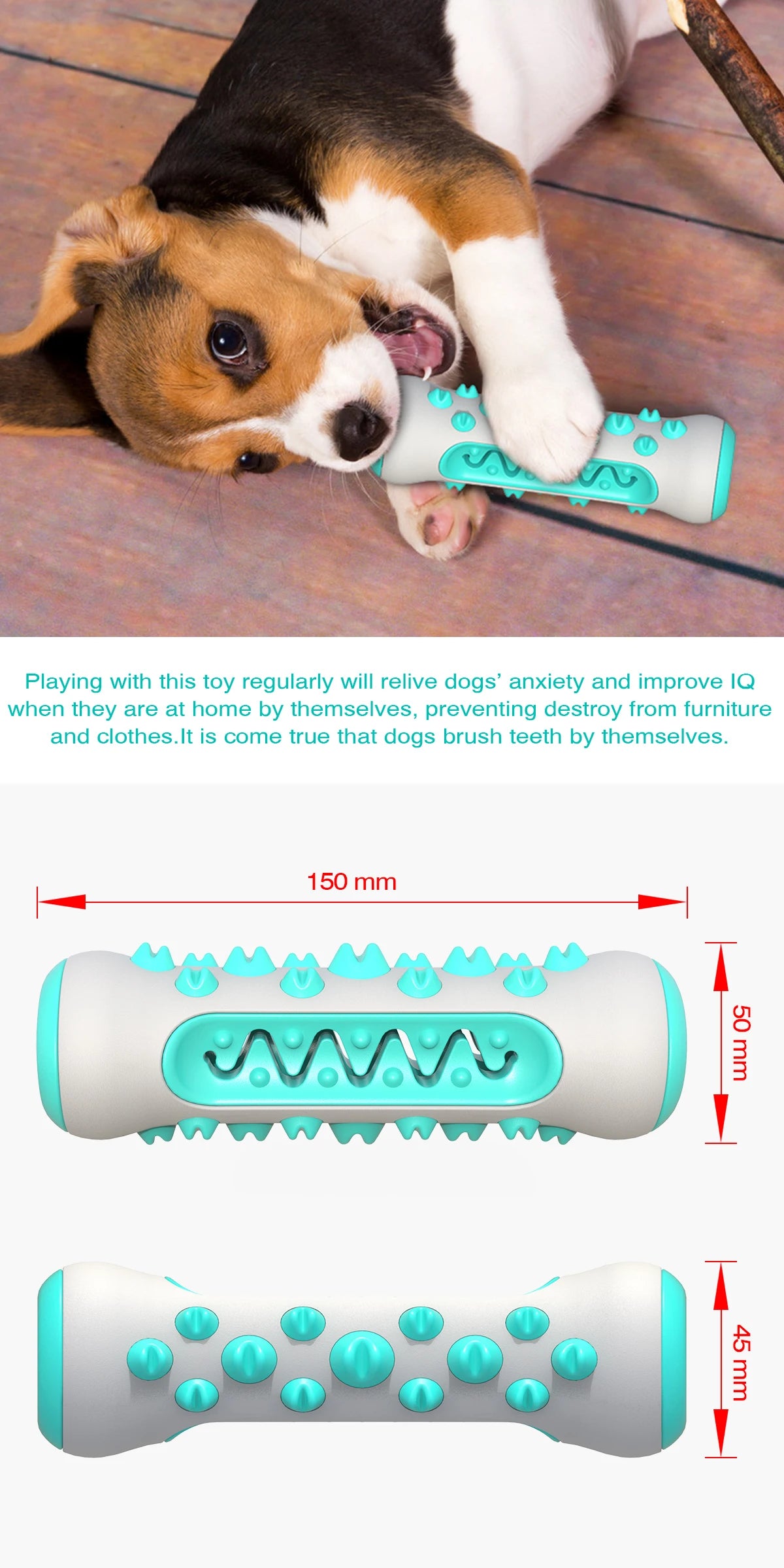 Dog Chew Toy & Treat Dispenser NZ | Interactive Teeth Cleaning Toy for Small & Large Dogs – PawNest