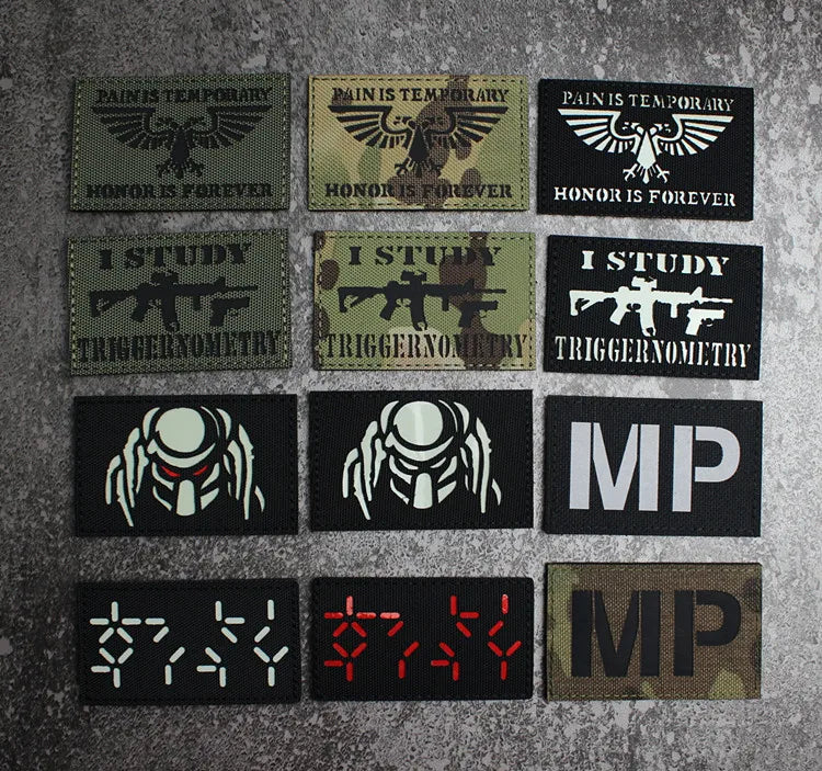 IR Reflective Military Patch – “No Free Lunch” Morale Badge