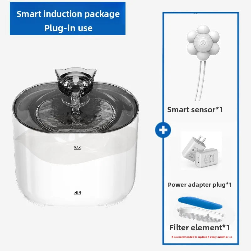 Smart Automatic Pet Water Fountain NZ | Filtered Moving Water Dispenser for Cats & Dogs – PawNest