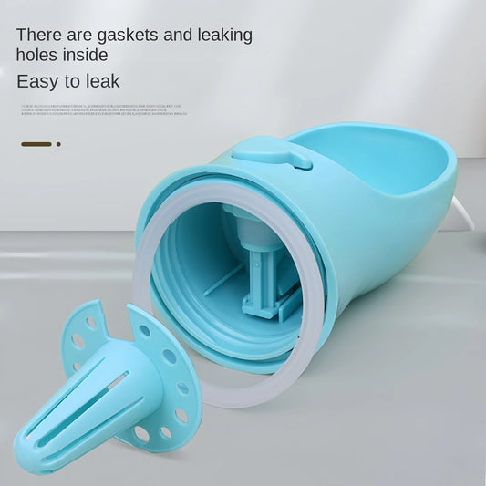 Portable Dog Water Bottle with Food Storage – Travel Feeder Bowl