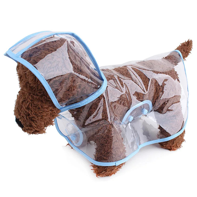 Clear PVC Dog Raincoat NZ | Waterproof Poncho with Snap Closure for Medium Breeds – PawNest