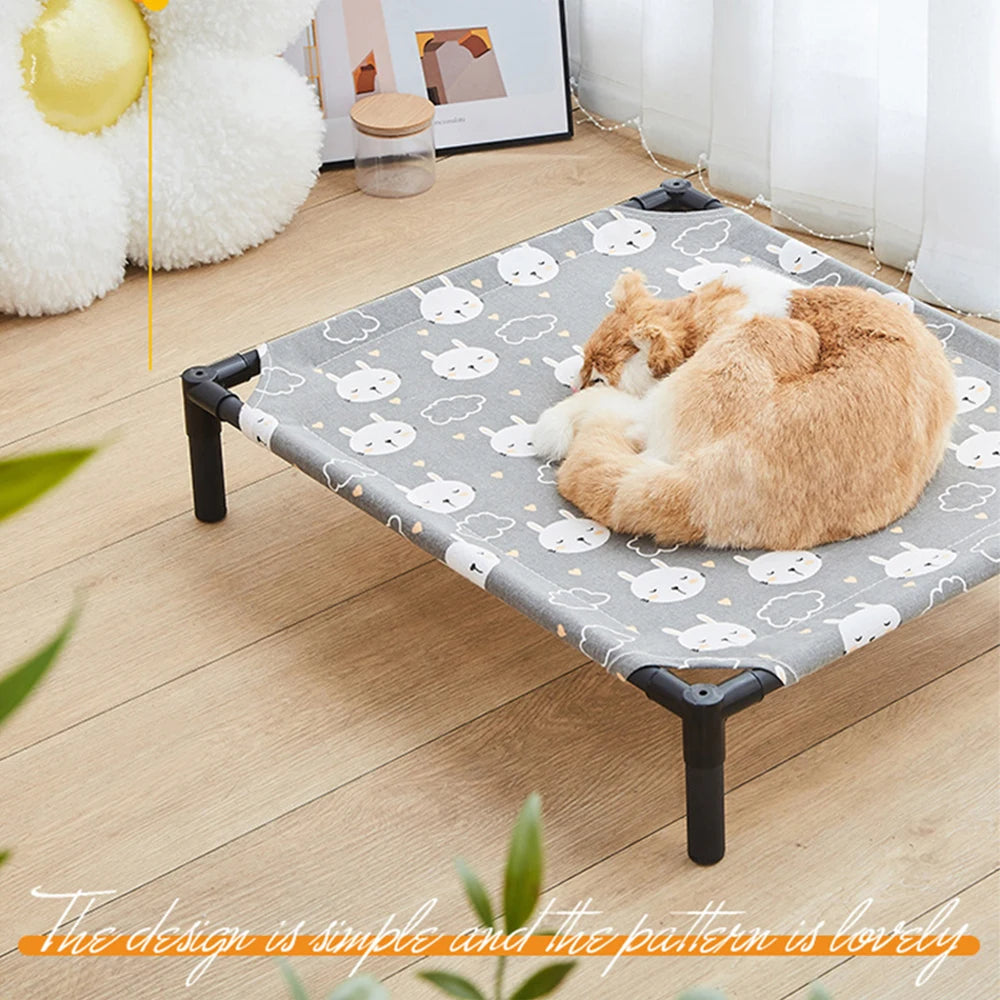 Elevated Pet Bed NZ | Portable, Washable Dog & Cat Camping Cot – PawNest
