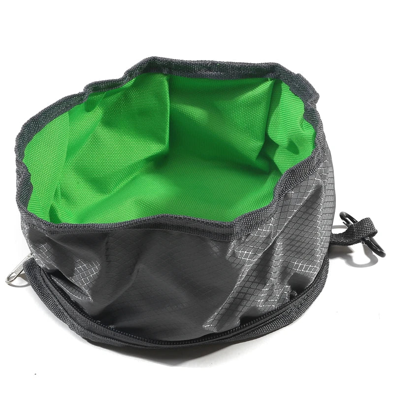 Portable Collapsible Pet Water & Food Feeder Bowl – Outdoor Use