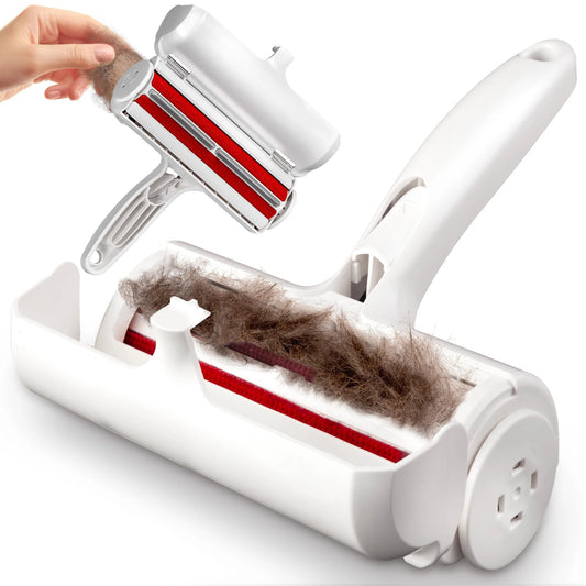 Self-Cleaning Pet Grooming Brush – Easy-to-Clean Reusable Pet Hair Remover & Lint Roller for Dogs & Cats