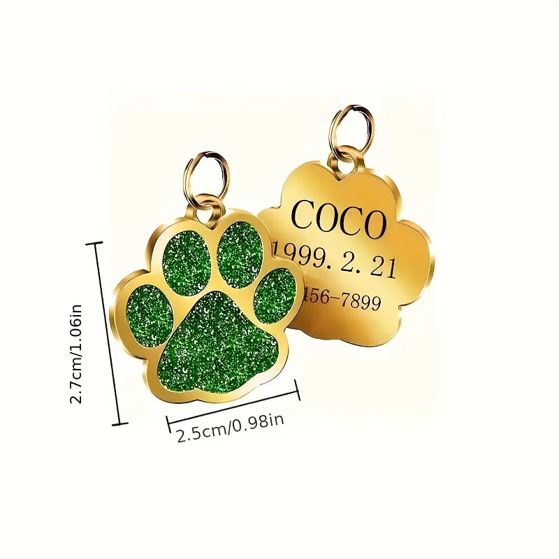 Personalized Pet ID Tag – Custom Dog & Cat Name Tag with Phone Number