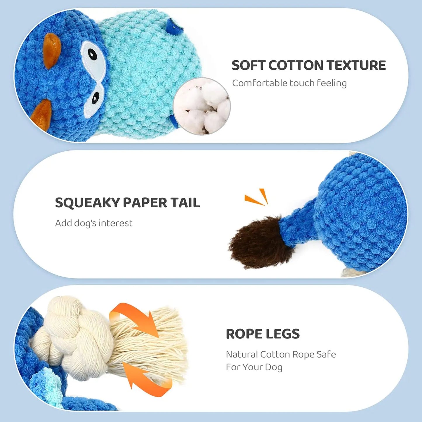 Indestructible Dog Toy NZ | Durable Squeaky Plush for Large Aggressive Chewers – PawNest