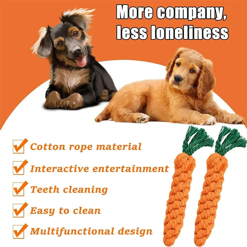 Cartoon Animal Dog Chew Toys NZ | Durable Braided Bite-Resistant Puppy Molar Cleaner – PawNestotton Rope Toy