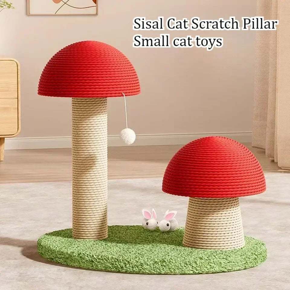 Mushroom Cat Scratching Tree NZ | Wear-Resistant Climbing Tower & Scratching Post for Kittens – PawNest