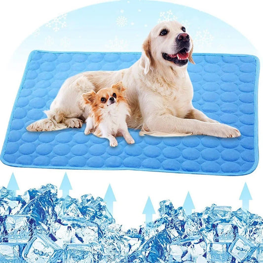 Pet Summer Cooling Pad NZ | Self-Cooling Ice Silk Dog & Cat Bed – Breathable & Comfortable – PawNest