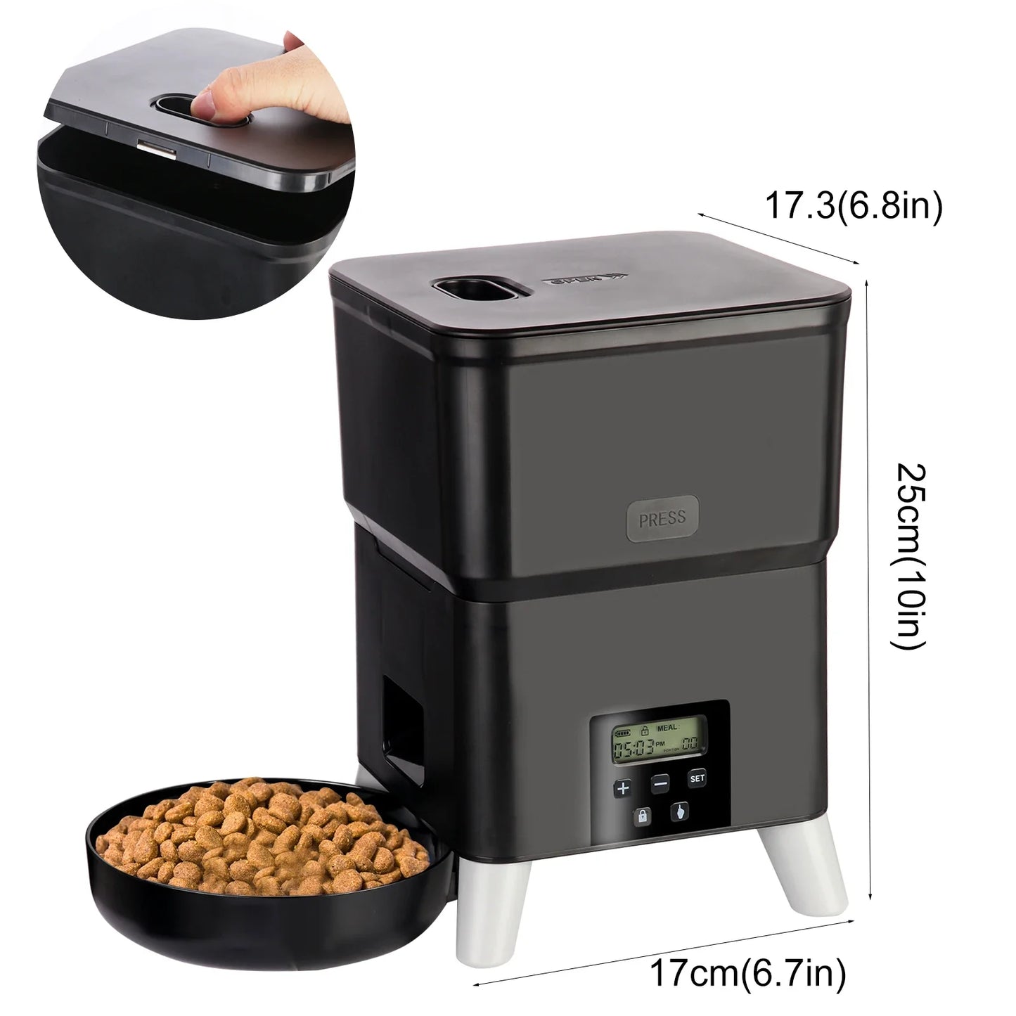 2L Smart Automatic Pet Feeder NZ | Timed Food Dispenser for Cats & Dogs – PawNest