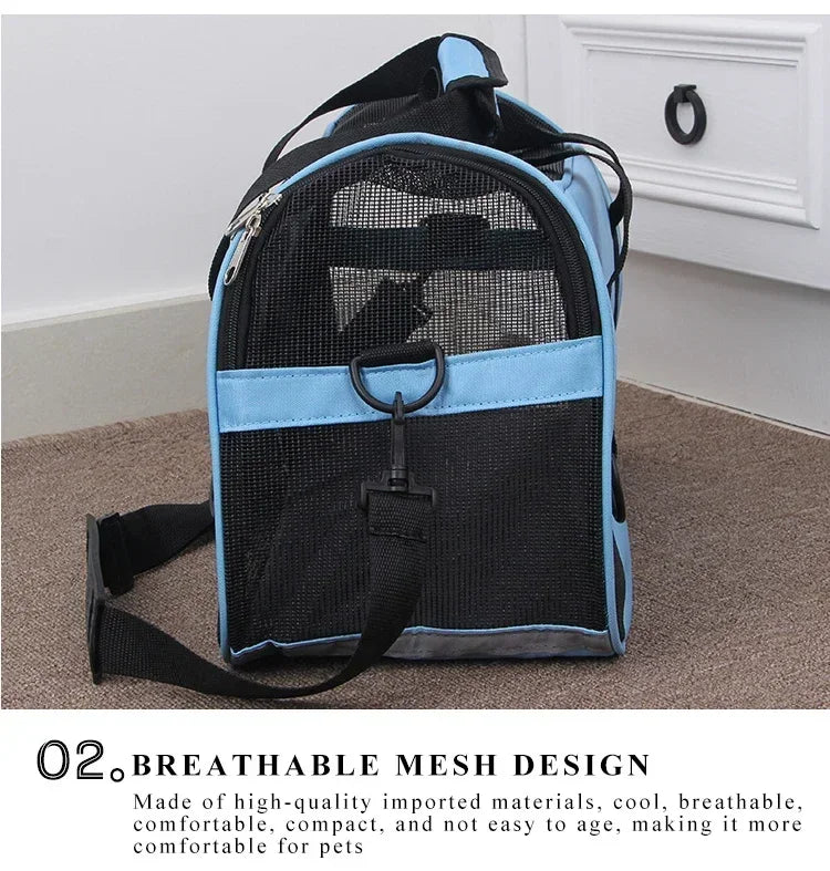 Portable Pet Carrier Bag NZ | Breathable Travel Handbag for Small Dogs & Cats – PawNest