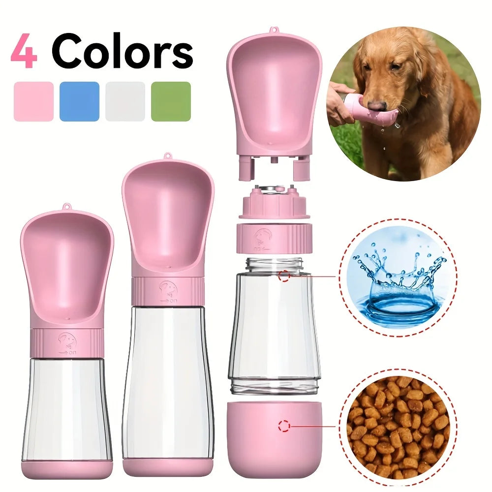 Portable Dog Water Bottle & Bowl Dispenser – Leakproof Outdoor Pet Water Cup