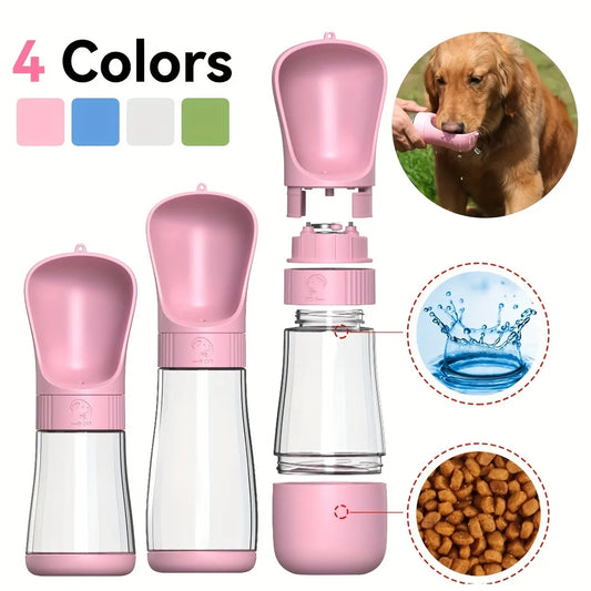 Portable Dog Water Bottle & Bowl Dispenser – Leakproof Outdoor Pet Water Cup