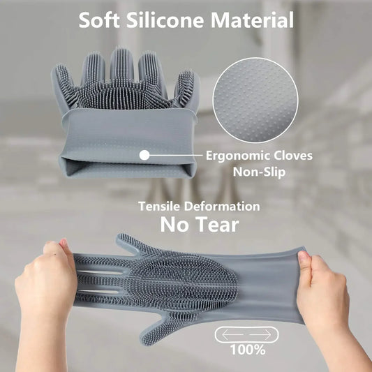 Pet Grooming Gloves – Gentle Bathing, Deshedding & Massage Mitt for Dogs, Cats & Rabbits