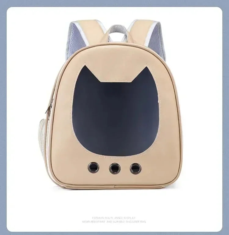 Transparent Pet Carrier Backpack NZ | PU Portable Travel Bag for Cats & Small Dogs – PawNest