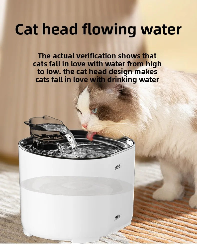 Smart Automatic Pet Water Fountain NZ | Filtered Moving Water Dispenser for Cats & Dogs – PawNest