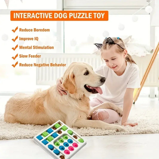 Slow Feeder Dog Puzzle Toy NZ | Interactive IQ Training & Mental Enrichment Feeder – PawNest