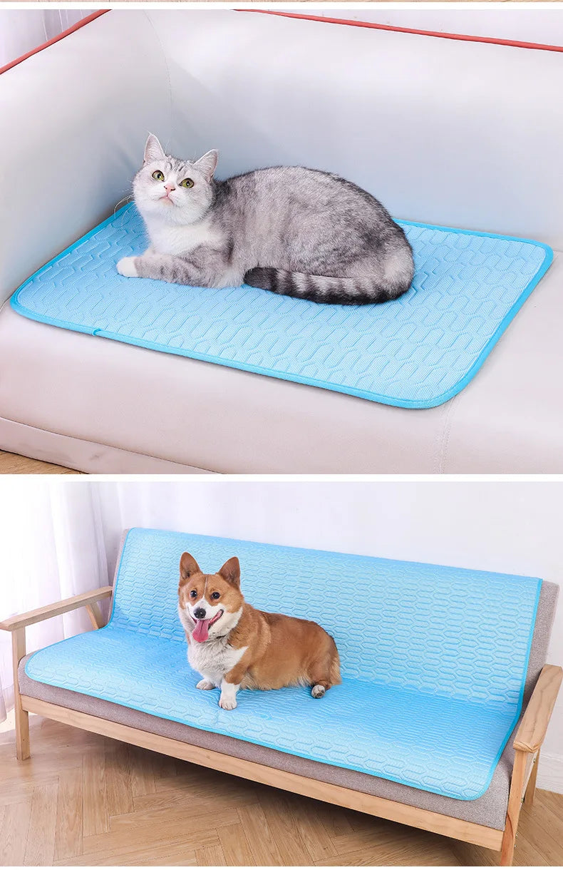 Pet Summer Cooling Latex Pad NZ | Ice Silk Cooling Mat for Dogs & Cats – PawNest
