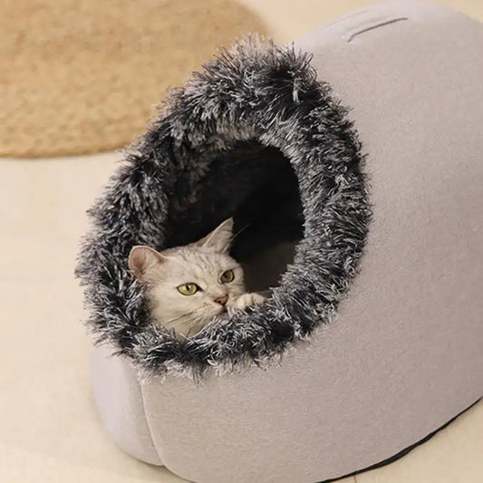 Portable Cat Bed NZ | Comfortable Warm & Thickened Sleeping Bed with Handle – PawNest