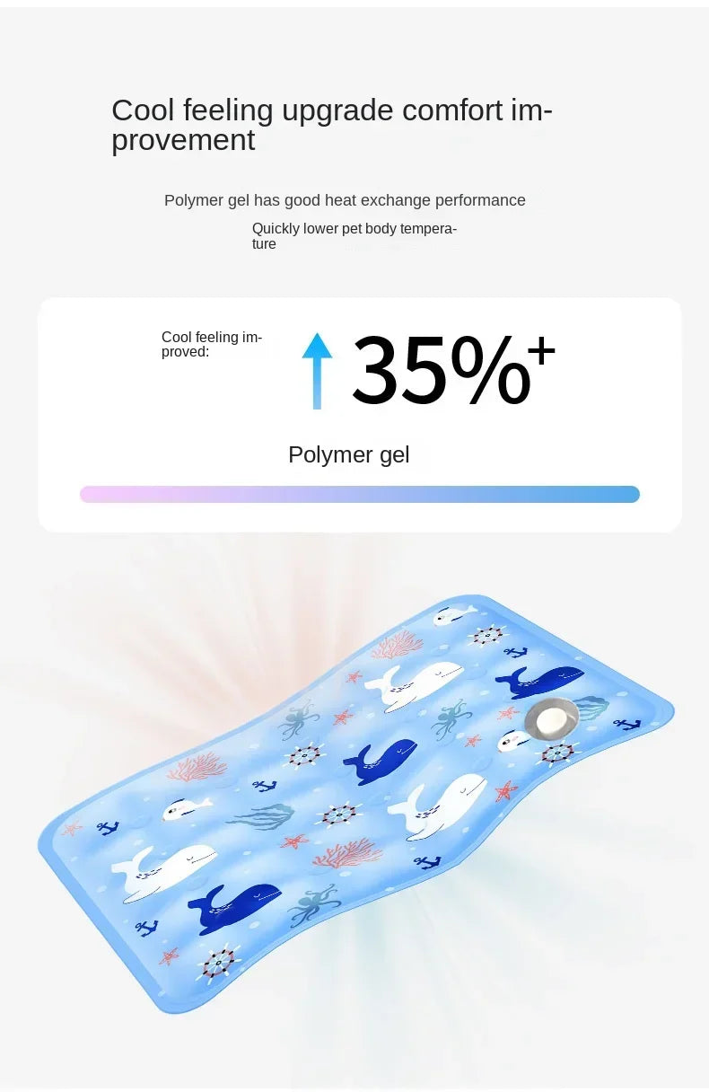 Cooling Pad Ice Mat for Pets NZ | Summer Dog & Cat Cool Mat with Dry Ice Crystal Powder – PawNest