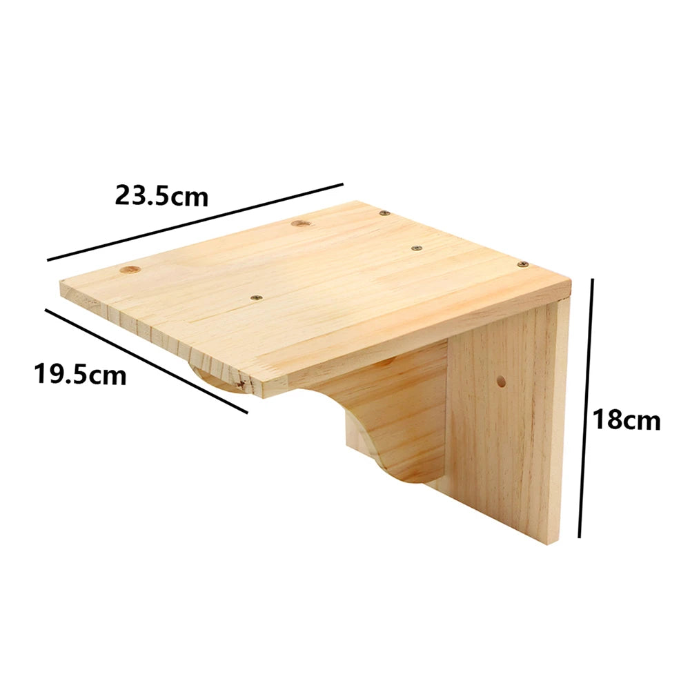Cat Climbing Shelf Furniture NZ | Wall-Mounted Wooden Cat Shelves & Scratching Perches – PawNest