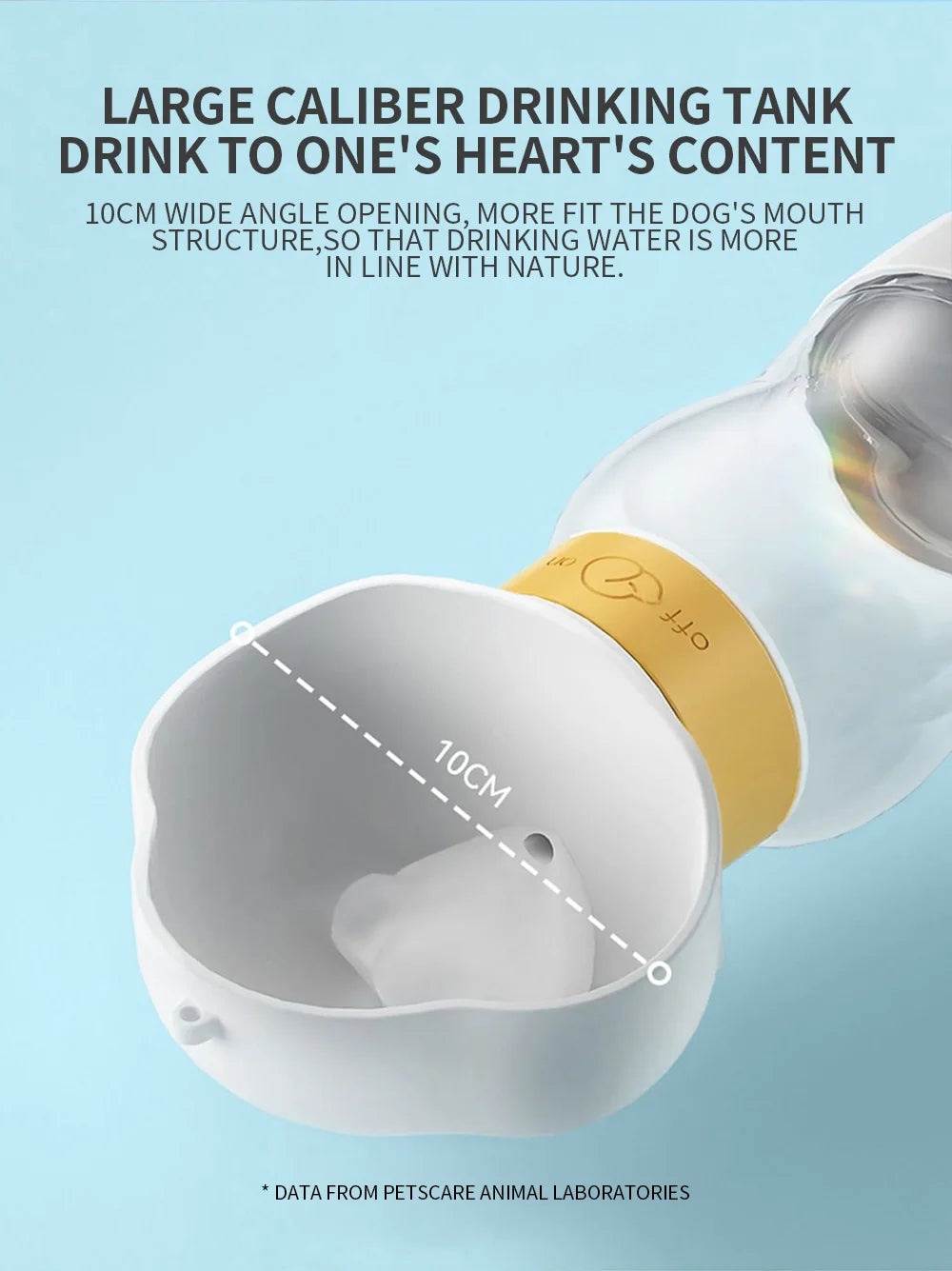 Portable Dog Water Bottle Feeder – Travel Bowl for Pets