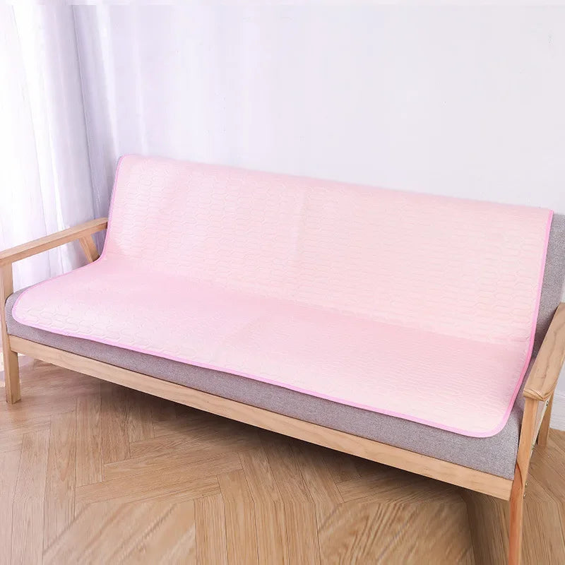 Ice Silk Cooling Pet Pad NZ | Summer Dog & Cat Sleeping Mat – Breathable Latex Sofa Pad – PawNest