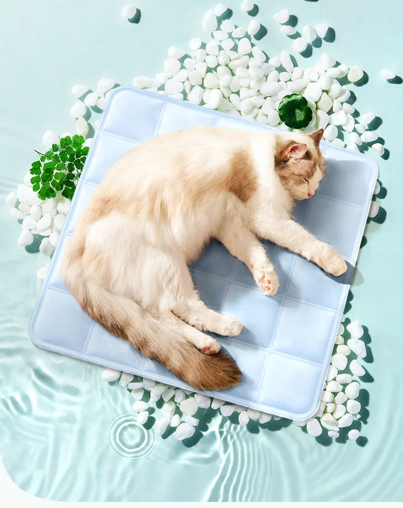 Cooling Ice Pad Pet Nest NZ | Summer Sleeping Mat for Cats & Dogs – Soft Cool Cushion – PawNest