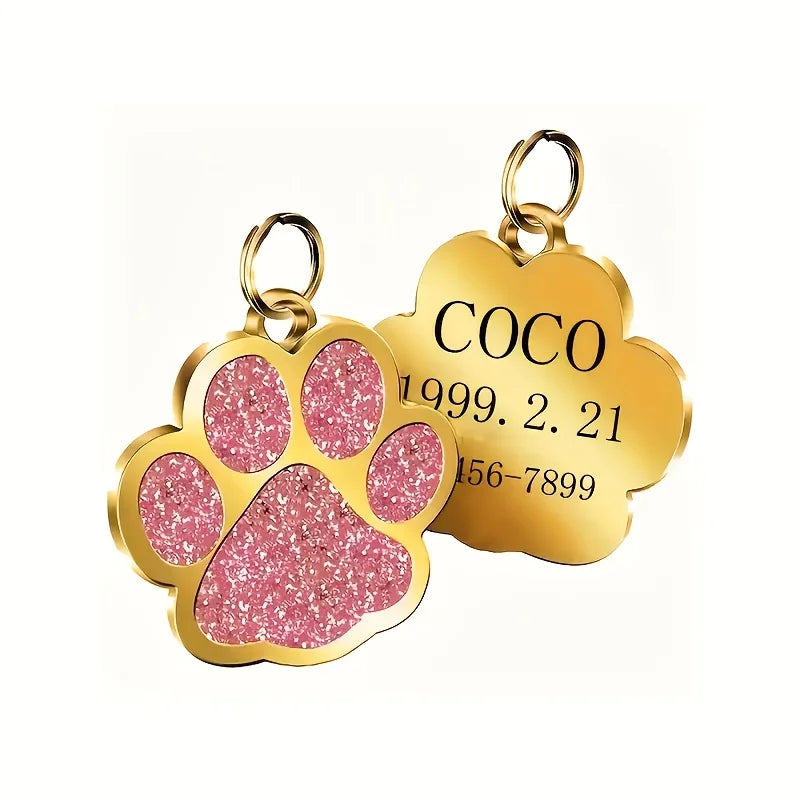 Personalized Pet ID Tag – Custom Dog & Cat Name Tag with Phone Number
