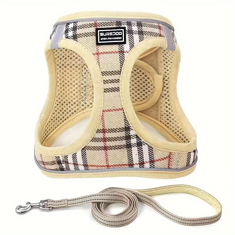 Adjustable Reflective Dog Harness NZ | Safe & Comfortable with Traction Rope – PawNest