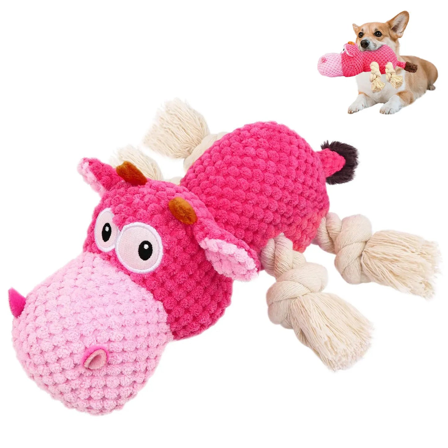 Indestructible Dog Toy NZ | Durable Squeaky Plush for Large Aggressive Chewers – PawNest
