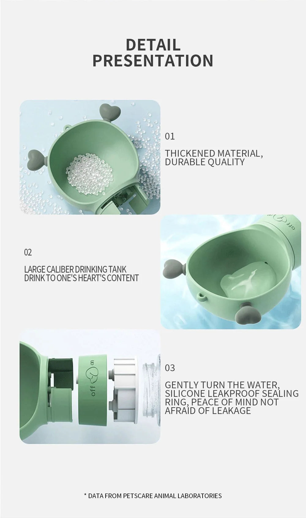 Portable Dog Water Bottle Feeder – Travel Bowl for Pets
